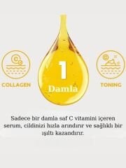 TIRTIR Pure Vitamin C24 Serum %24 Vitamin C ve Kolajen İçeren Serum 30ml